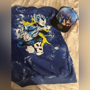 Dragon ball z bundle hat and sweater